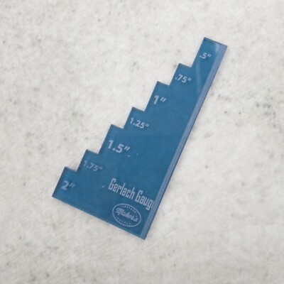 Maker's Leather Supply Acrylic Gerlach Gauge - Template ONLY