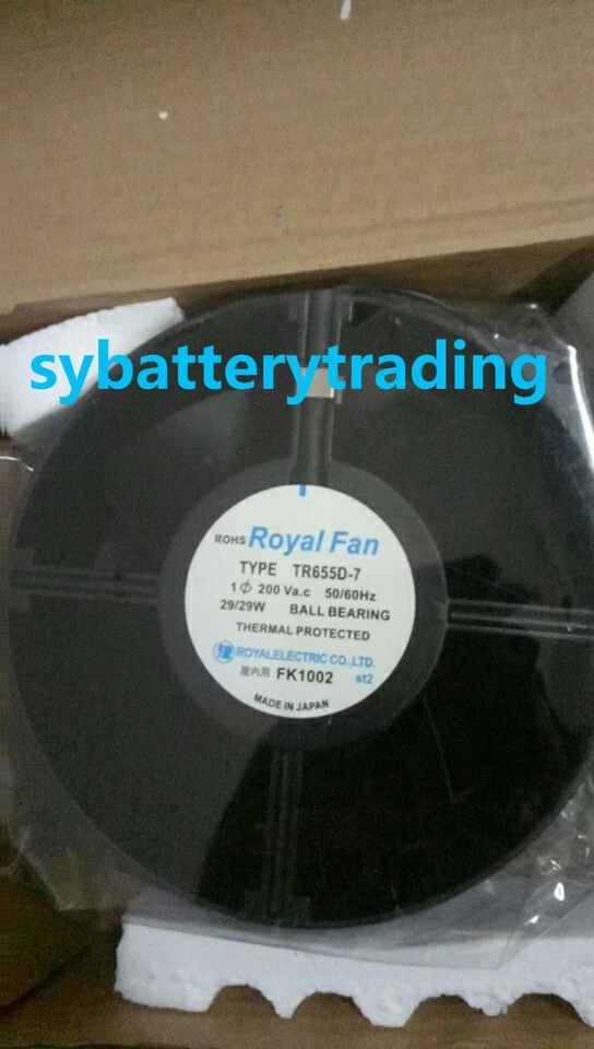 Ventilador Royal original TIPO TR655D-7 200V 29/29W 172*150*55 ventilador metálico ventilador 17,2 cm Foto 2 de 4
