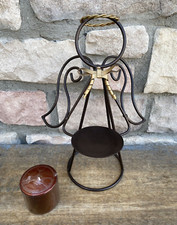 Angel Metal Holiday Christmas Candle Holder Approx. 14.5 Tall
