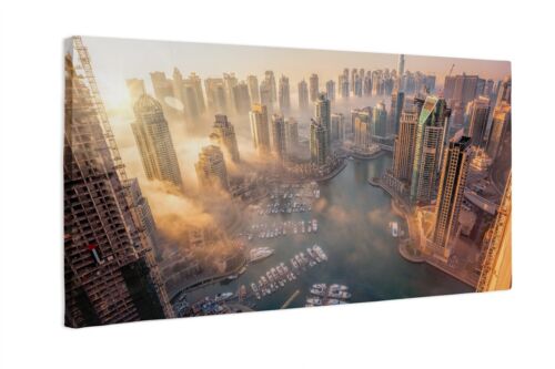 Leinwandbild Kunst-Druck Luftaufnahme von Dubai 120x60 cm - Afbeelding 1 van 6
