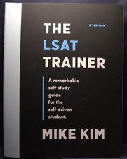 The LSAT Trainer 3E by Mike Kim 2022 Paperback 9780989081559