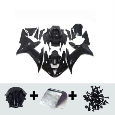 Plastics Bodywork for Yamaha 2002 2003 YZF-R1 YZF1000 R1 02 03 Fairing Kit Black