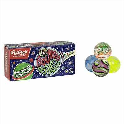 4pc Ridley's Utopia Bouncy 1.25'' Balls Colorful Rubber Super Bouncing Superball