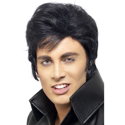 Rockabilly Elvis Perücke King Elvisperücke Rock n Roll Herrenperücke Kostüm