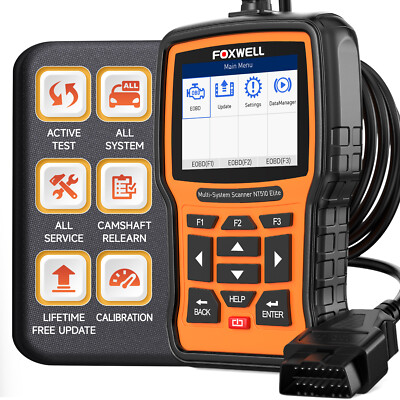 Foxwell NT510 Elite for Honda Bidirectional OBD2 Diagnostic Scanner ABS SRS Oil