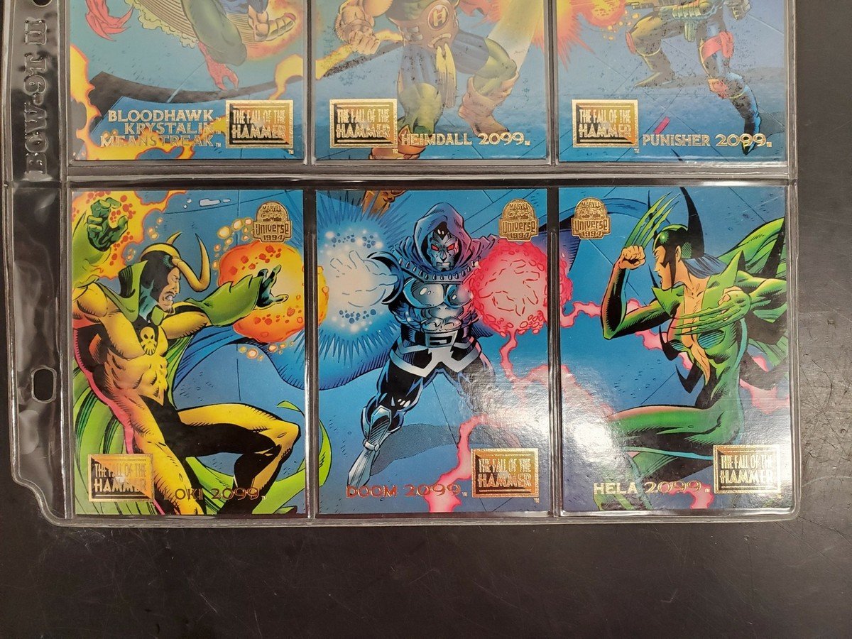 1994 Marvel Universe The Fall of The Hammer Cards(82-90)Spiderman