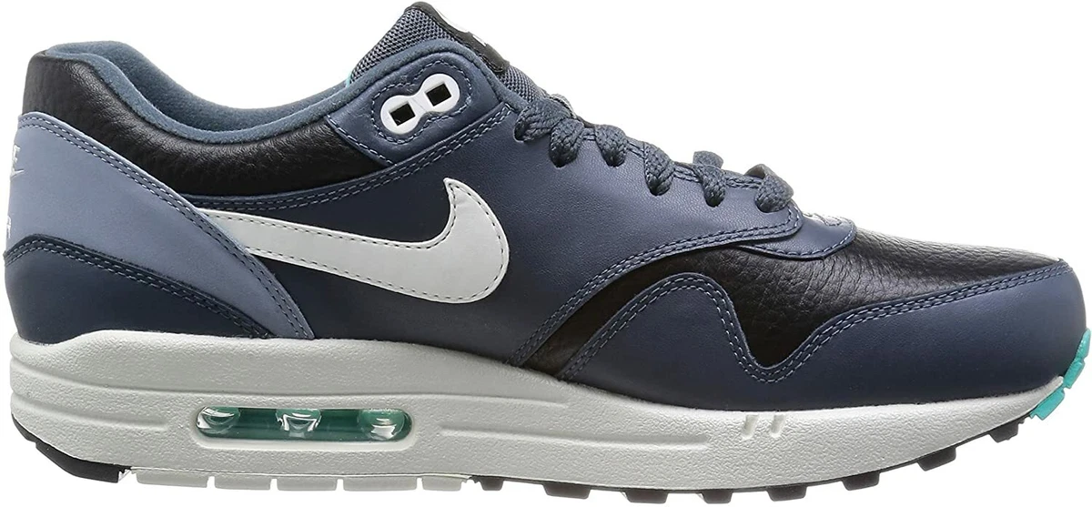 Original Mens Nike Air Max 1 Leather Trainers 654466 002 eBay