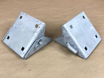 2 Dock Edge Stationary Dock Steel Connector Hinge: 5'' x 5.25''