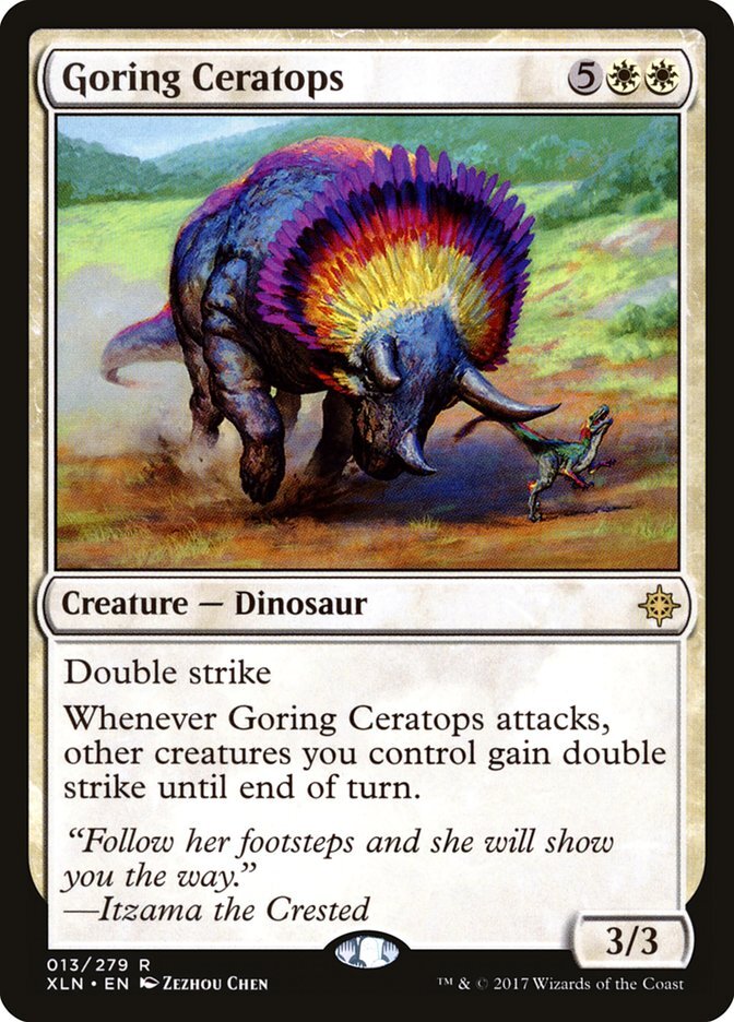 MTG Magic the Gathering Goring Ceratops (13/317) Ixalan LP