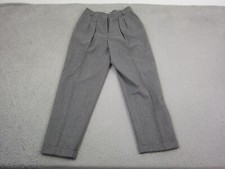 Vintage JH Collectibles Pants Womens 14 Gray 100 Wool Pleated Dress Trouser