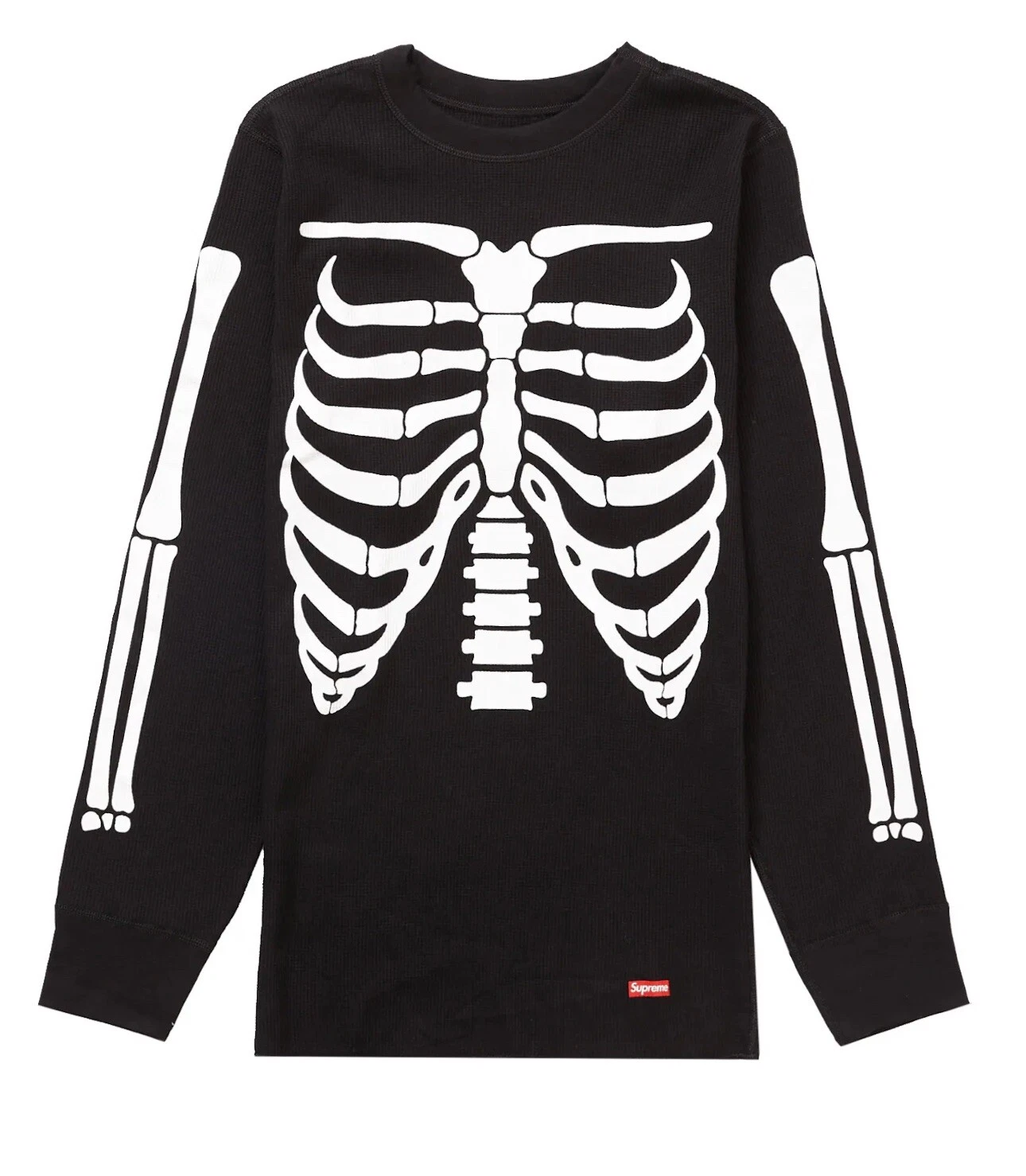 Supreme Hanes Squelette Os Thermique [NOIR] Taille XL [Haut] SCELLÉ