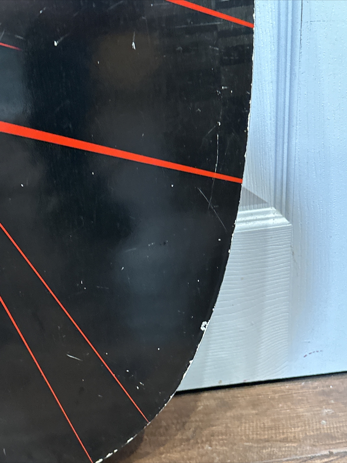 Skim Lizard Wooden Skim Board Surfer Boogie Laser Chekered Fade Fiberglass 37”