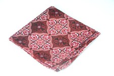 Lord R Colton Masterworks Pocket Square - Tangier Ruby Woven Silk - 75 New