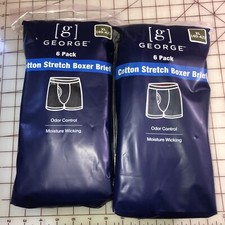 12 Pairs XL 4  -42 Cotton Men  s Stretch Boxer Brief 2-6 Packs Multi Colors -D