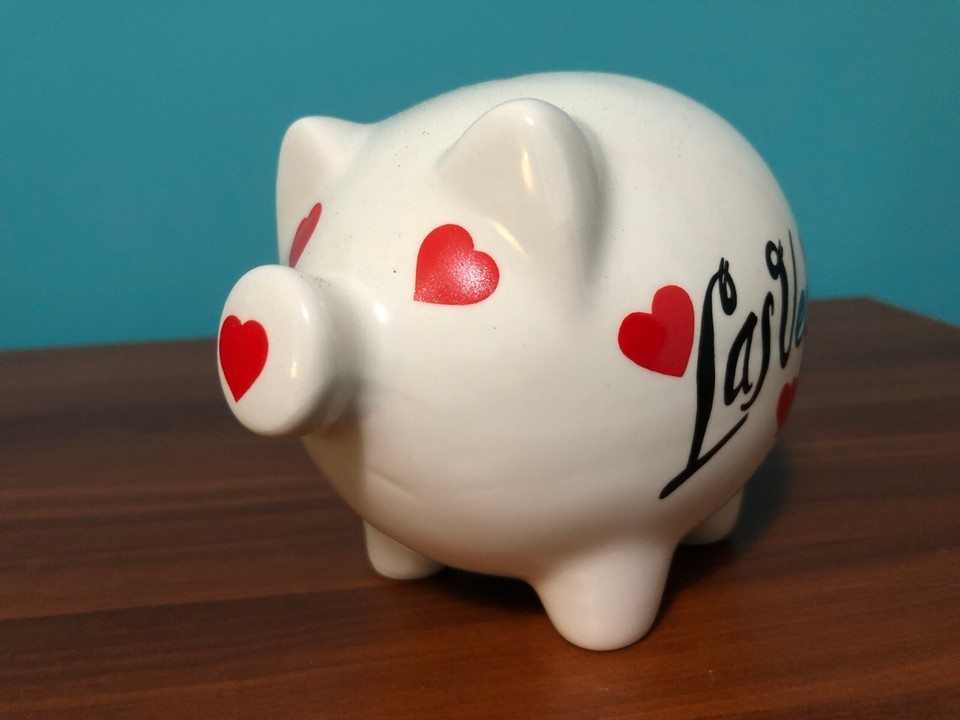 Old Vintage Porcelain " I Love LAS VEGAS " Piggy Bank Souvenir eBay