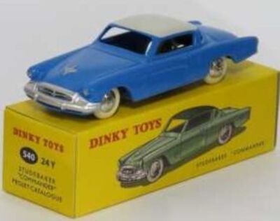 Al938 Dinky Toys Fr 1/48 Studebaker Commander Coupe Ref 24Y Bon Etat