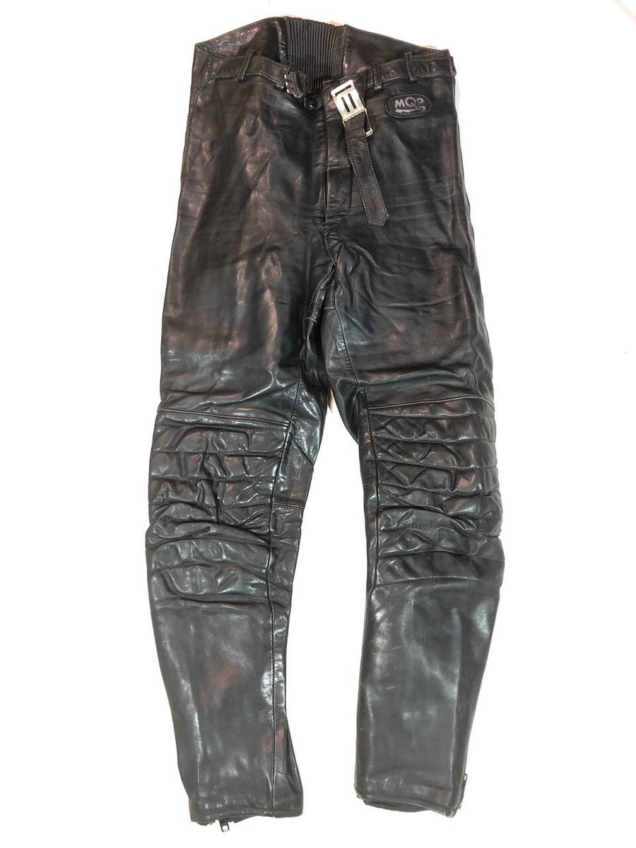 MQP Racing Biker Leather Pants Vintage