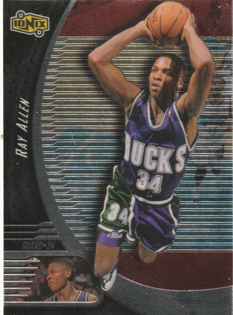 FREE SHIPPING-MINT-1998-99 Upper Deck Ionix Ray Allen #35 BUCKS | eBay