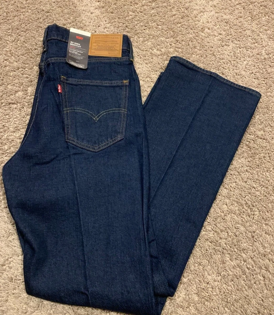 Levi's Premium So High Slim Bootcut Jeans Blue W Stretch Mens Sizes NWT  RT89.50