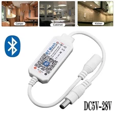 DC 12V-24V Bluetooth Smart 5050 SMD LED Strip Light Controller APP Phone Control