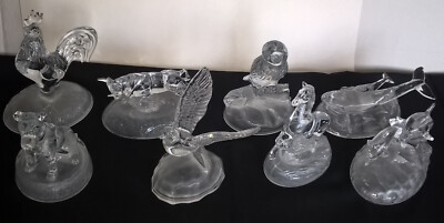 Cristal d'Arques Animal Figurine Fine Clear French Crystal Art Glass Choose READ