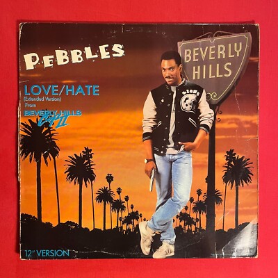 PEBBLES / HAROLD FALTERMEYER LOVE / HATE / AXEL F VINYL 12'' US 1987 G EX-