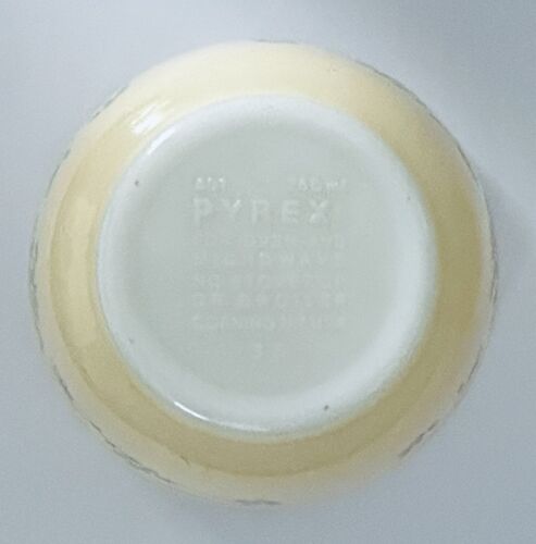 Vintage Pyrex 2er Set Shenandoah gelb verschachtelte Rührschüsseln #S 401/402 - Bild 9 von 11