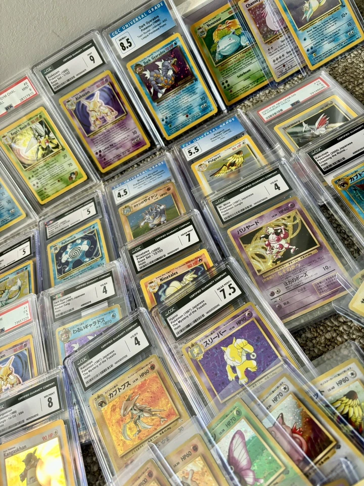 PSA/CGC VINTAGE HOLO WOTC POKEMON SLAB + 16 CARD VINTAGE HOLO PACK🔥 - Image 2 of 4