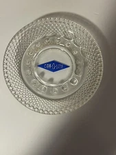 Vintage CON-O-LITE Round Glass Ashtray