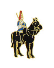 British Army Soldier Blues and Royals Cavalryman Pin Badge