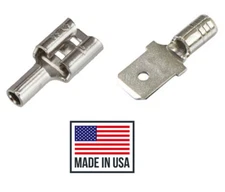 (100) 16-14 AWG QUICK DISCONNECT NON INSUL.  (Female/Male)  .250 1/4" CONNECTOR