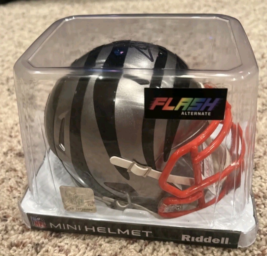 Carson Palmer Autographed Signed Cincinnati Bengals Flash Alternate Speed Mini Helmet (JSA) 