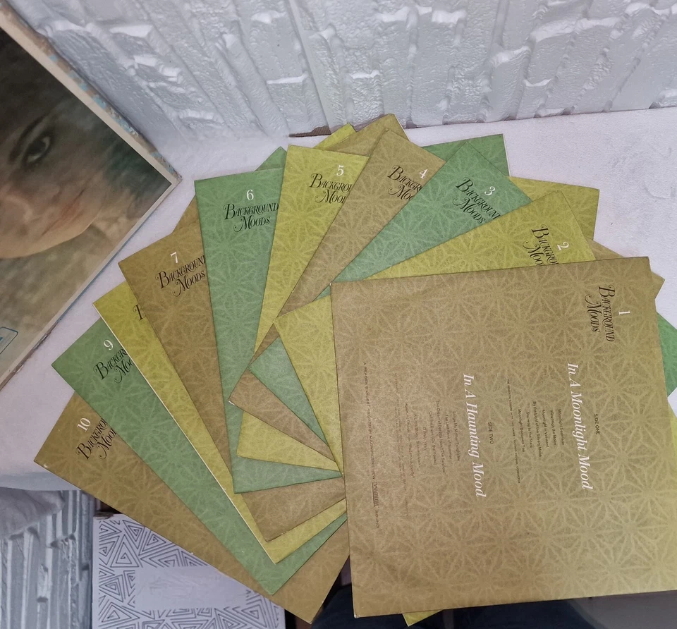 Rare 1965 Reader's Digest Background Moods 10 Vinyl Box Set - Complete & Vintage Foto 3 de 4