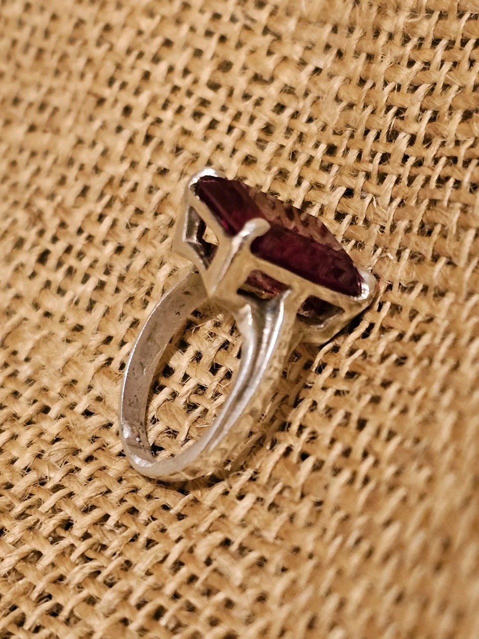 Huge Emerald Cut Sim Red Lab Created Ruby with So… - image 4