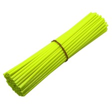 Kit 72 Copriraggi Copri Raggi Ruote Giallo Fluo Moto Enduro Cross Motard MF6638