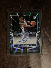 Adem Bona 51/75 Holo Green Laser RC Auto Signature Series 2024-25 Donruss #SSABP