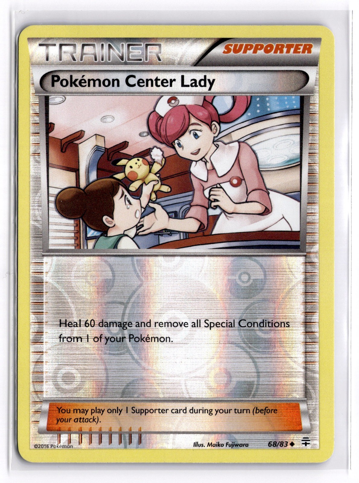 Pokemon TCG Pokemon Center Lady 68/83 Generations Uncommon Reverse Holo NM