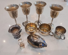 MIXTE Lot de 10 pièces anciennes ASSIETTE ARGENTERIE tasses cochon LIVRAISON GRATUITE