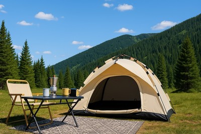 4-Person Outdoor Automatic Quick-Opening Tent Rainproof & Sunshade