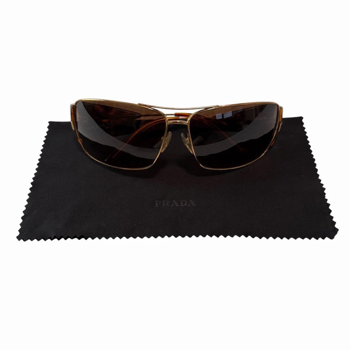 PRADA Gold Brown Sunglasses for Men for sale | eBay