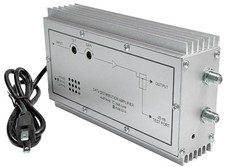 Coax CATV Signal Booster Amplifier W/ Gain Tilt Level Control 40dB Gain 110V