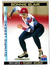 Bonnie Blair 1998 Sports Illustrated SI Kids Olympic Legend speed skating card