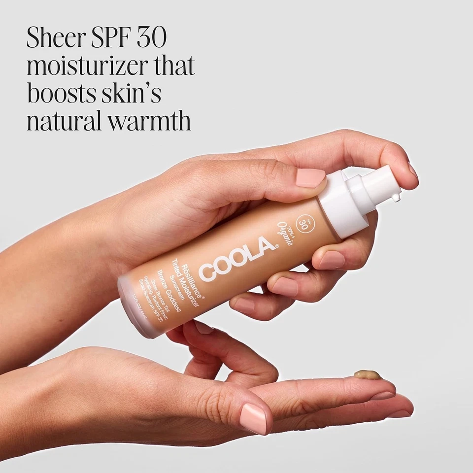 Rosilliance COOLA Tinted Moisturizer Organic SPF 30 1.5oz Bronze Goddess No Box - Image 2 of 4