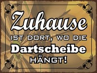 Holzschild 30X40 Cm Zuhause Wo Die Dartscheibe HäNgt Deko Geschenk Holz Schild