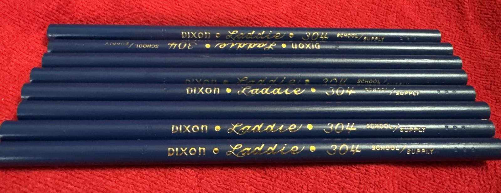 Lot Of 8 Vintage Dixon Laddie School Supply Pencils No Eraser #304 USA Med