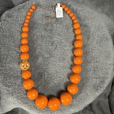 Disney Parks Orange Bird Beaded Necklace The ...