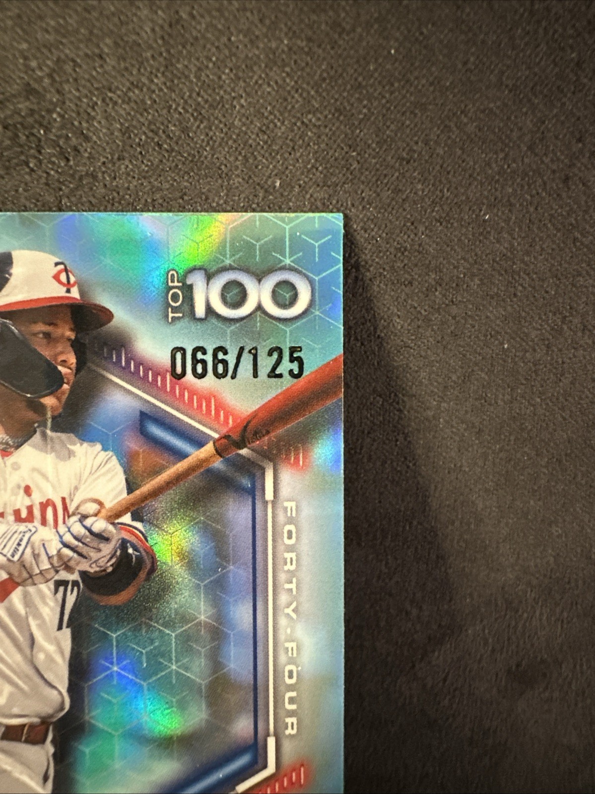 2026 Bowman - Chrome Top 100 Prospects Eduardo Tait #BTP-44 Aqua  /125 (RC) view 2