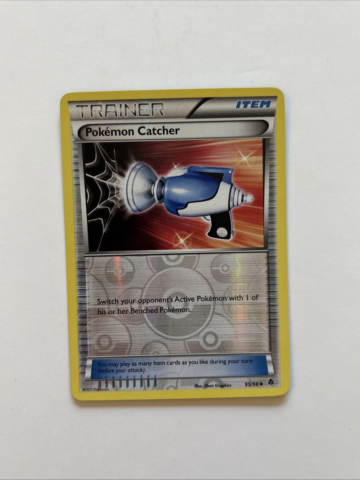 Pokemon Catcher 95/98 Rev Reverse Holo BW Emerging Powers Pokemon NM
