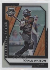 2021 Panini Elite Extra Edition Optic Holo Kahlil Watson #16 0g4