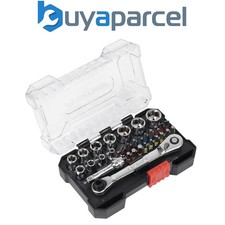 Image of Sealey AK2111 Premier Socket & Colour-Coded Bit Set 1/4"Sq Drive 31pc